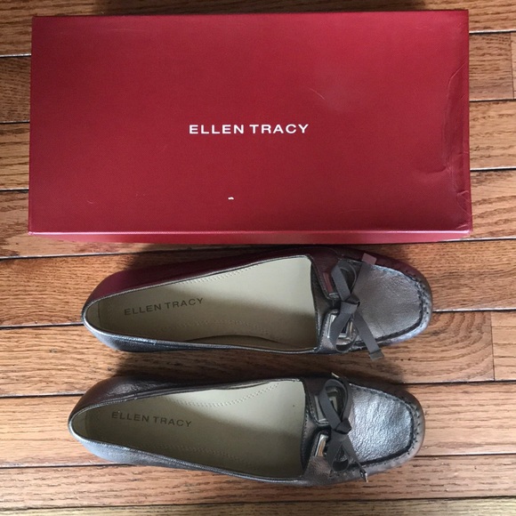 Ellen Tracy Wanda Flat Loafers in Castle Rock Grey - Picture 1 of 5